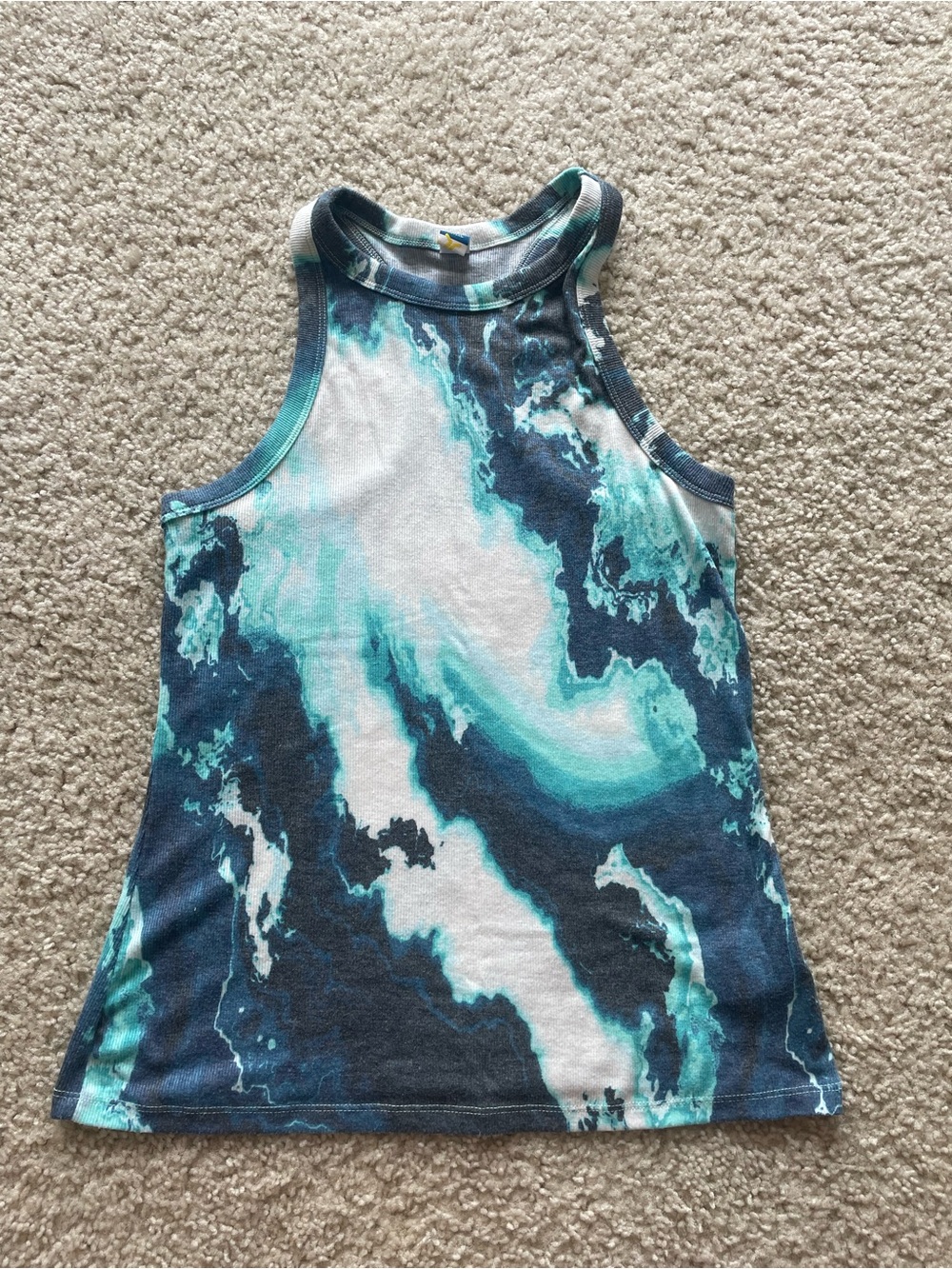 Old Navy Marble-Print Sleeveless Tank Top